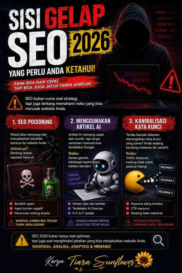 Sisi Gelap SEO 2026 yang Paling Mengerikan! Apa Saja Kira-Kira? Dan Cara Menghindarinya 8 Sisi Gelap SEO 2026 yang Mengerikan, Tak Diketahui Banyak Pengguna