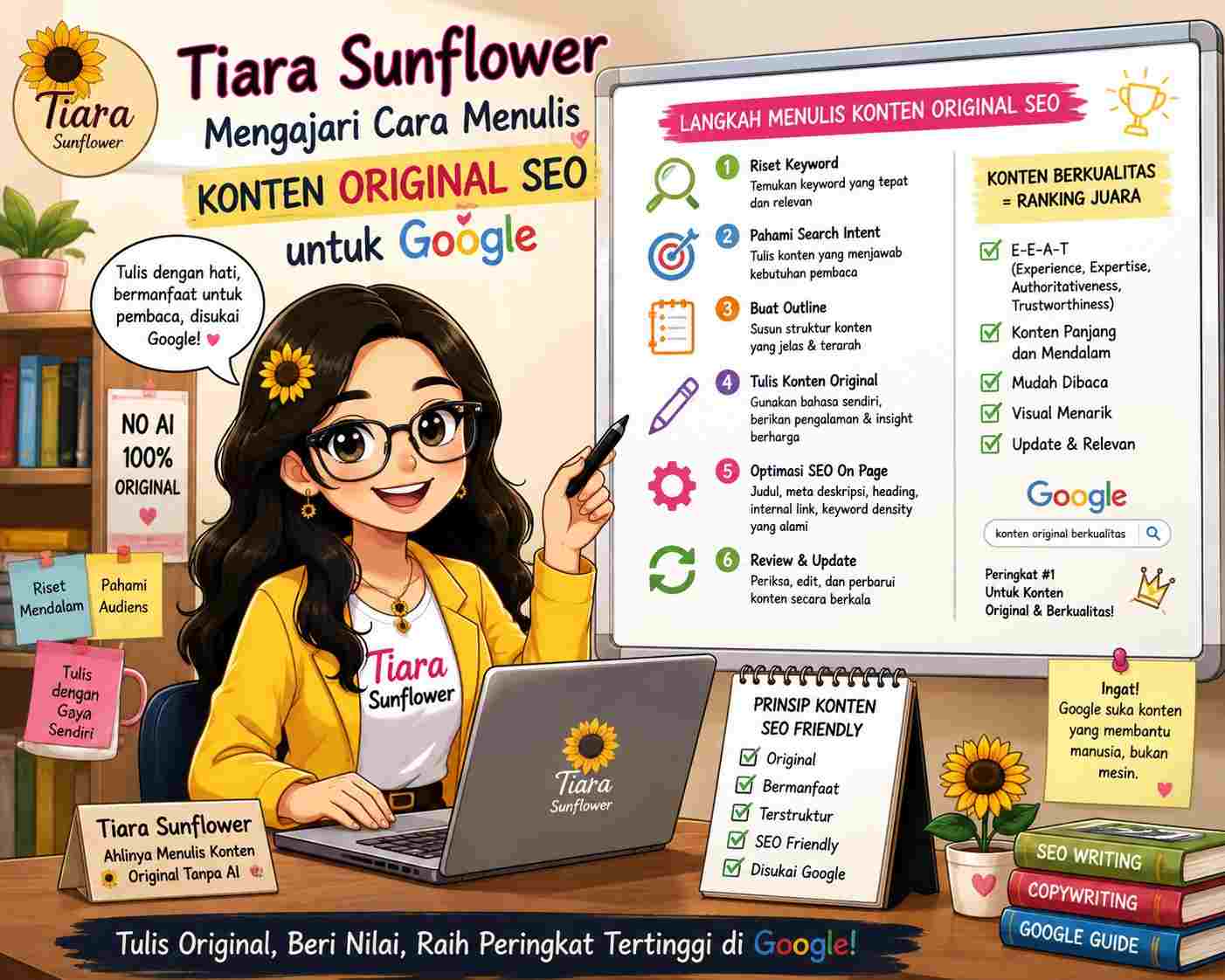 Awal Oktober 2026: Konten Original Diutamakan Google, AI Goodbye! 2 Ayo menulis konten original untuk Search Engine dan GEO