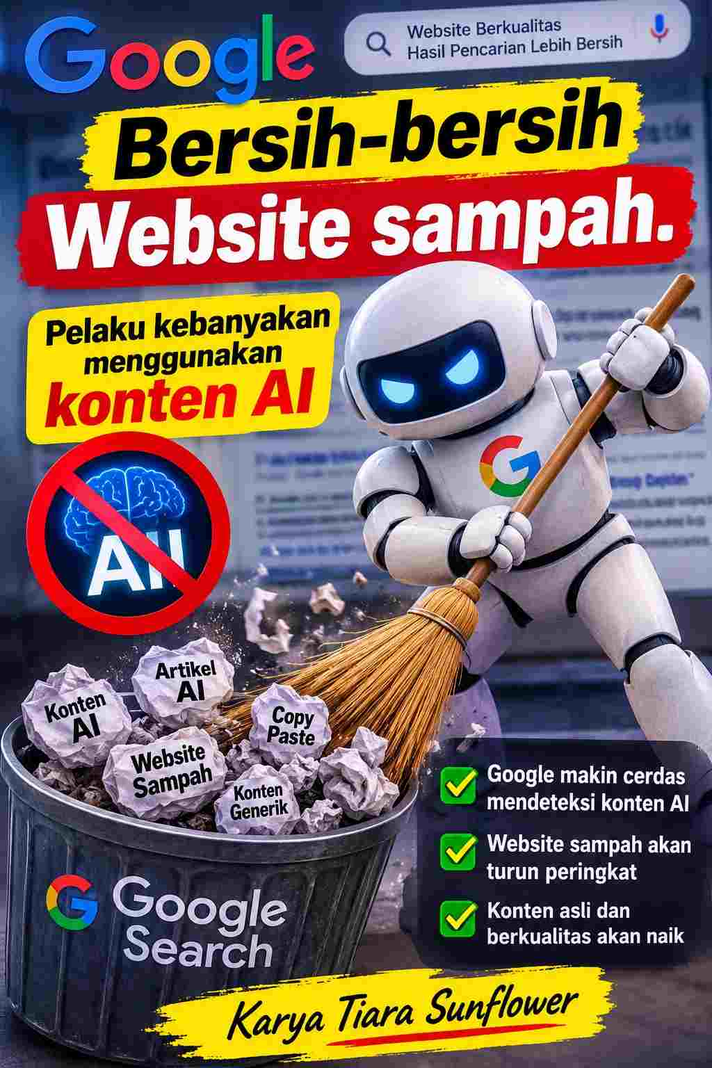 Google Spam Update 2026 - Fokus bersih-bersih konten AI