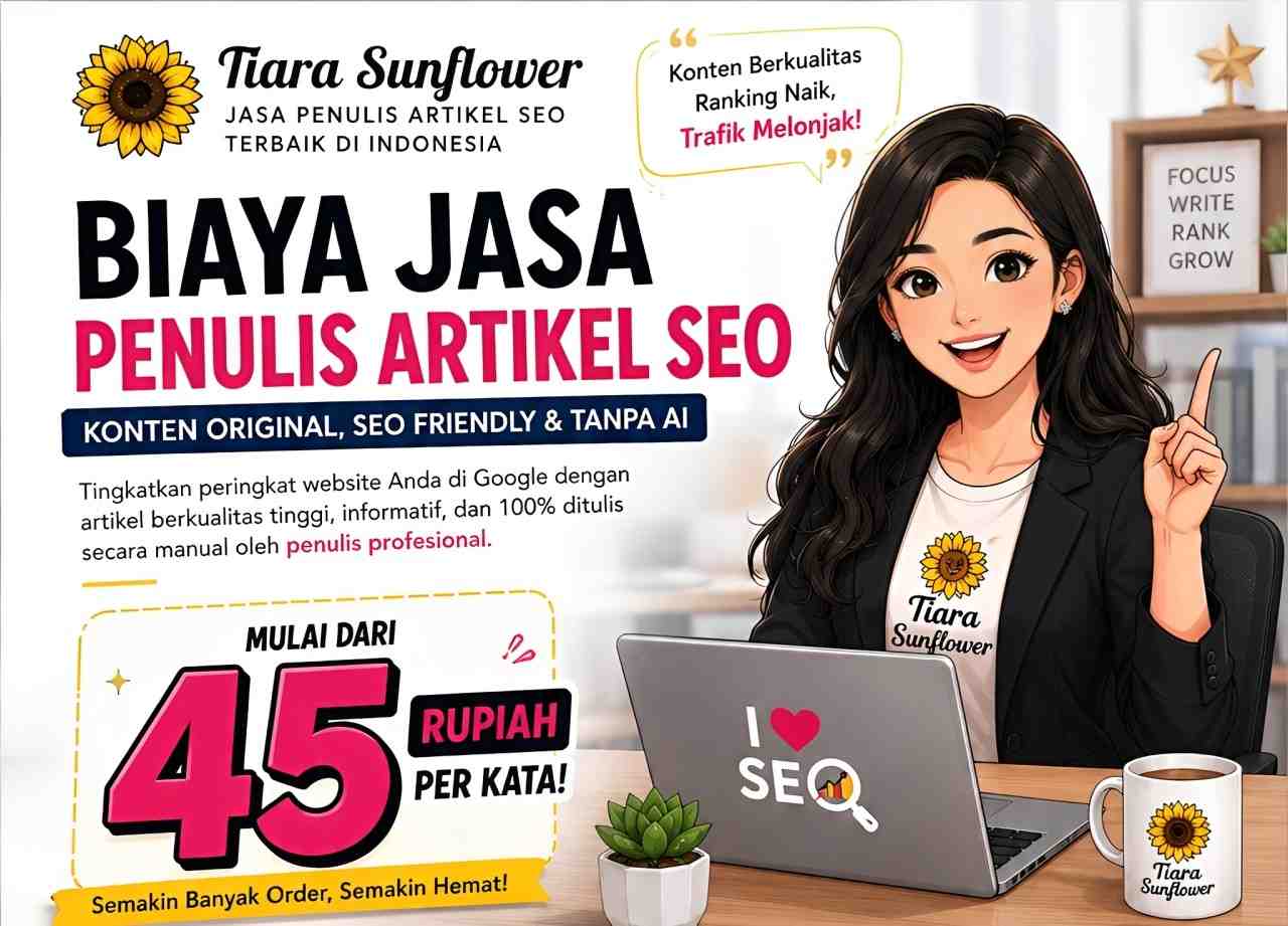 Harga Jasa Penulis Artikel SEO Naik 100%, Worth it-kah untuk Anda Beli? 2 Harga Jasa Penulis Artikel SEO Versi Tiara Sunflower