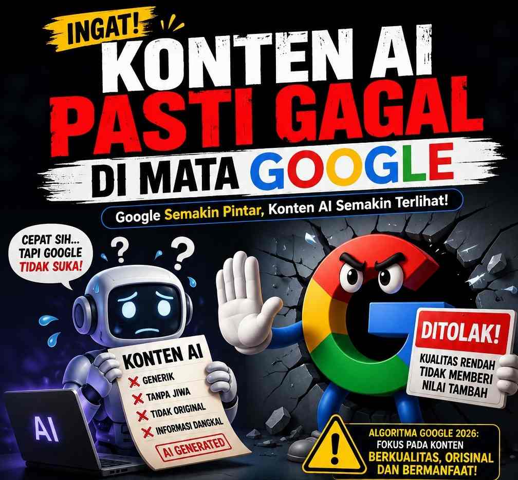 Mengapa Konten AI Selalu Gagal di Mata Google? 1 Mengapa Konten AI Selalu Gagal di Mata Google?