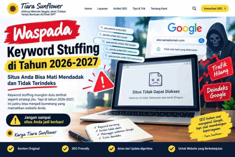 Keyword Stuffing Era AI: Jadi Pembunuh Peringkat Situs yang Mematikan 1 Keyword Stuffing Era AI, Berbahayakah?