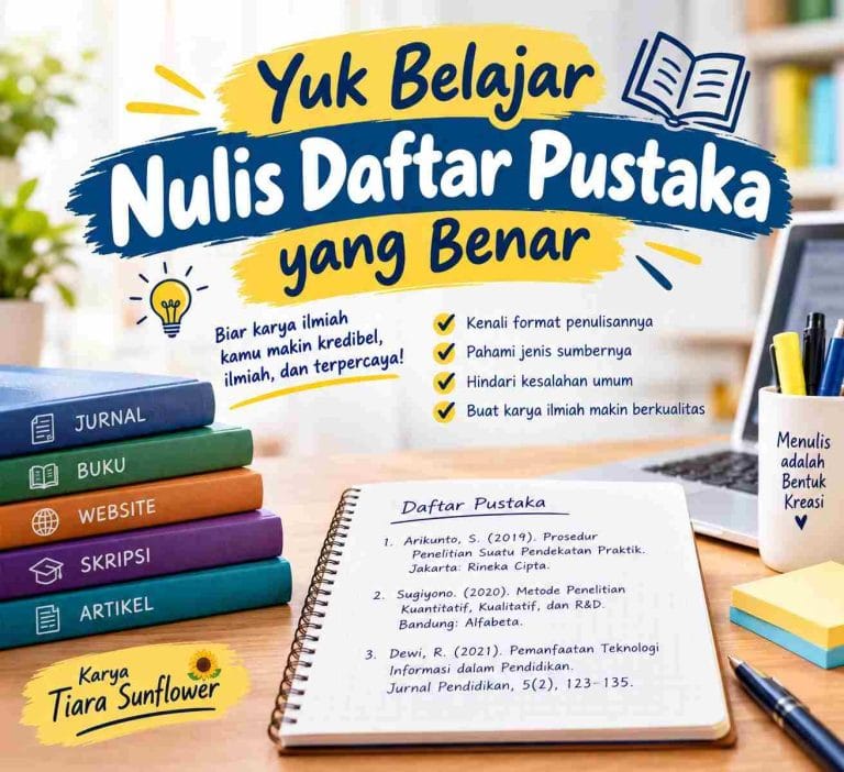 Cara Menulis Daftar Pustaka di Word - Karya Tiara Sunflower