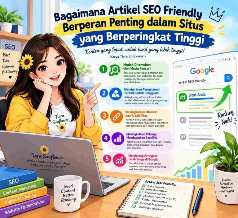 Artikel SEO Friendly Minimal Berapa Kata? - Tiara Sunflower Akan Bagikan Penjelasannya