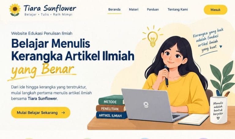 Contoh Kerangka Artikel Ilmiah yang Baik dan Benar