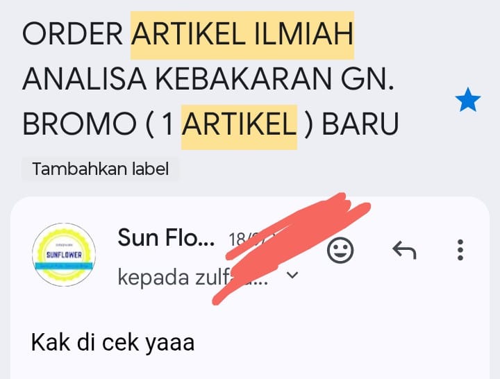 SERING KELIRU! Ternyata 2 Perbedaan Artikel Ilmiah dan Jurnal Ini Sangat Berarti 2 Contoh orderan artikel ilmiah karya Tiara Sunflower - File bisa meminta melalui WhatsApp ya