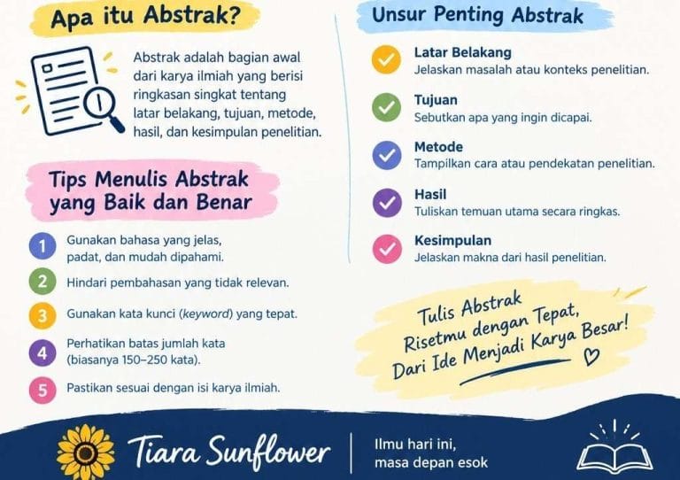 Cara Menulis Abstrak yang Benar dan Kerangkanya