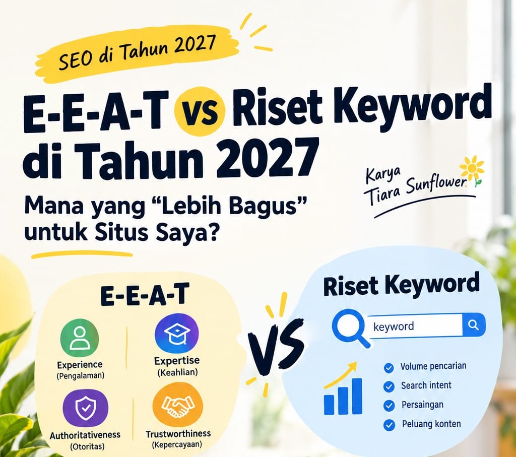 E-E-A-T vs Riset Keyword di Tahun 2027 - Mana yang "Lebih Bagus" untuk Situs Saya? 1 E-E-A-T vs Riset Keyword di Tahun 2027