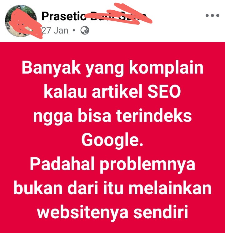 John Mueller dari Google Bongkar Agar Publisher Dapat "Indeks Artikel Cepat" 2 Banyak publisher ngeluh akhir-akhir ini, proses perayapan artikel lamban